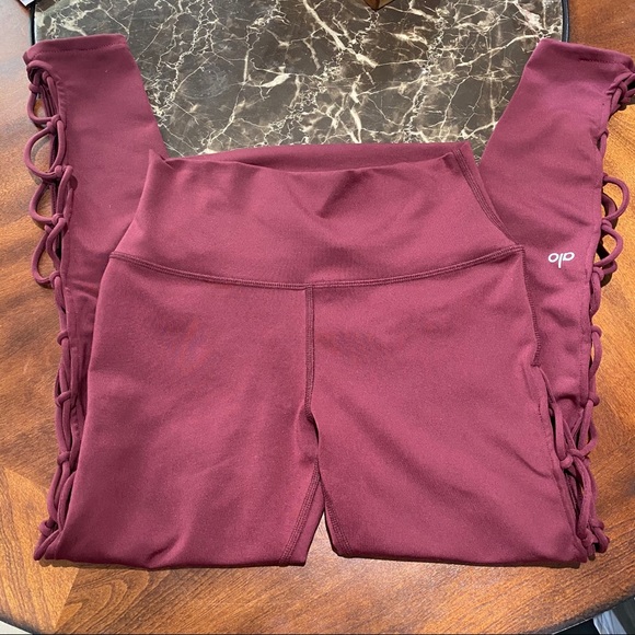 ALO Yoga Pants - Alo Yoga Maroon Leggings Pants